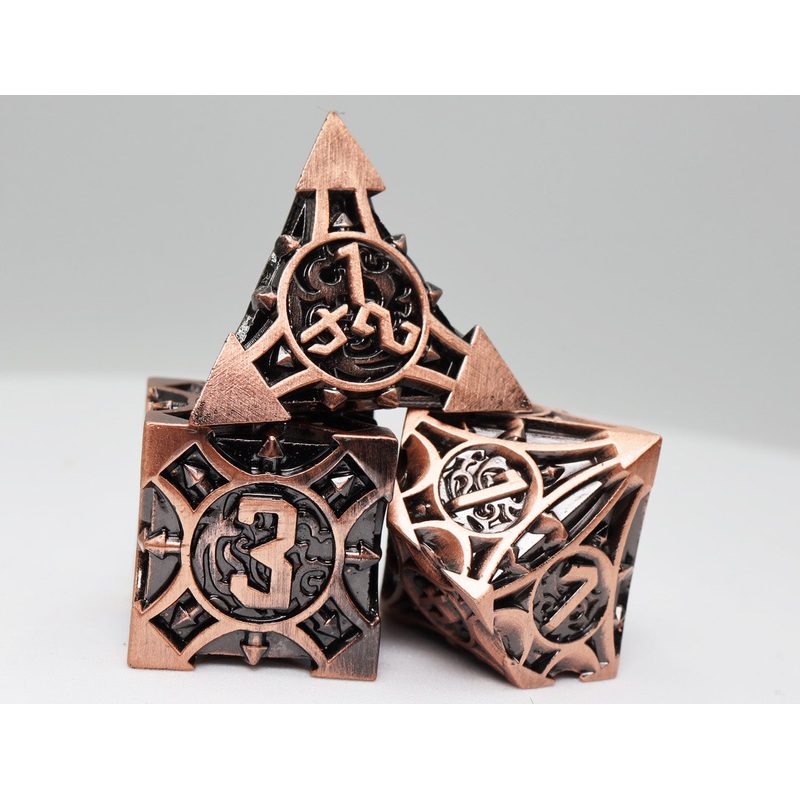 Quiver of Arrows: Copper Arrow - Metal RPG Dice Set