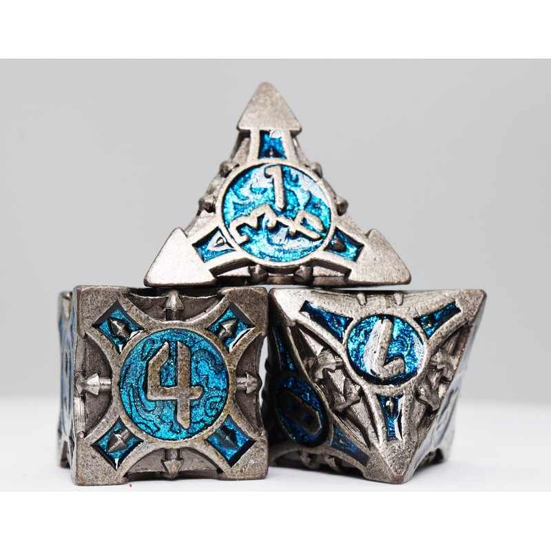Quiver of Arrows: Cybernetic Arrow - Metal RPG Dice Set