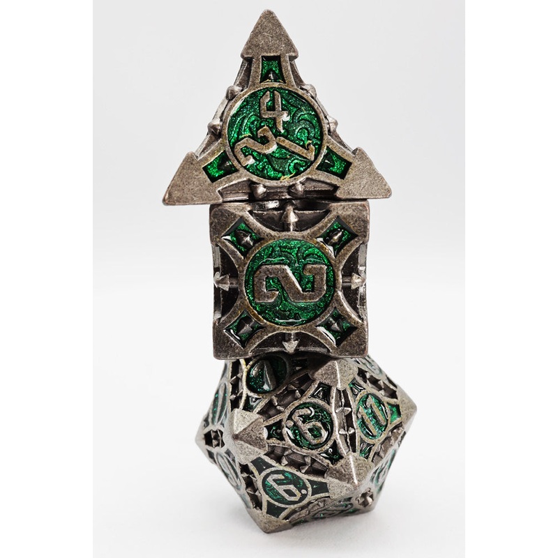 Quiver of Arrows: Enchanted Forest Arrow - Metal RPG Dice Set