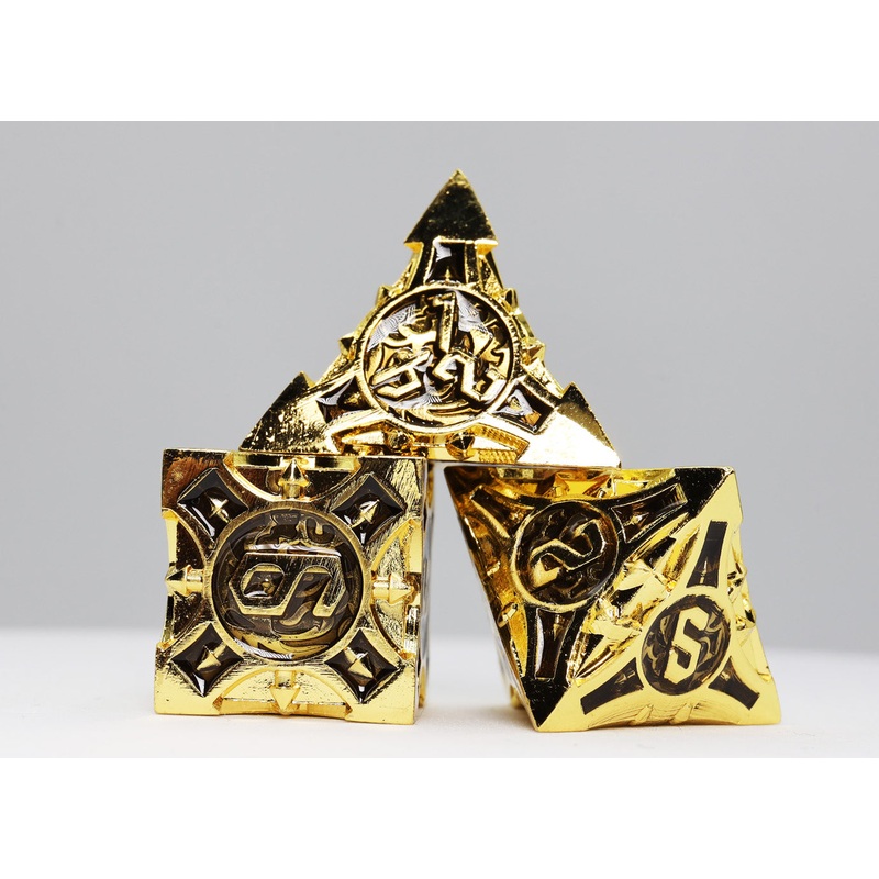 Quiver of Arrows: Imperial Gold Arrow - Metal RPG Dice Set