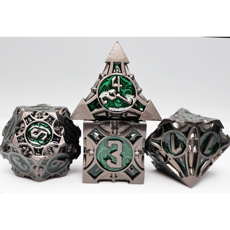 Quiver of Arrows: Swamp Arrow - Metal RPG Dice Set