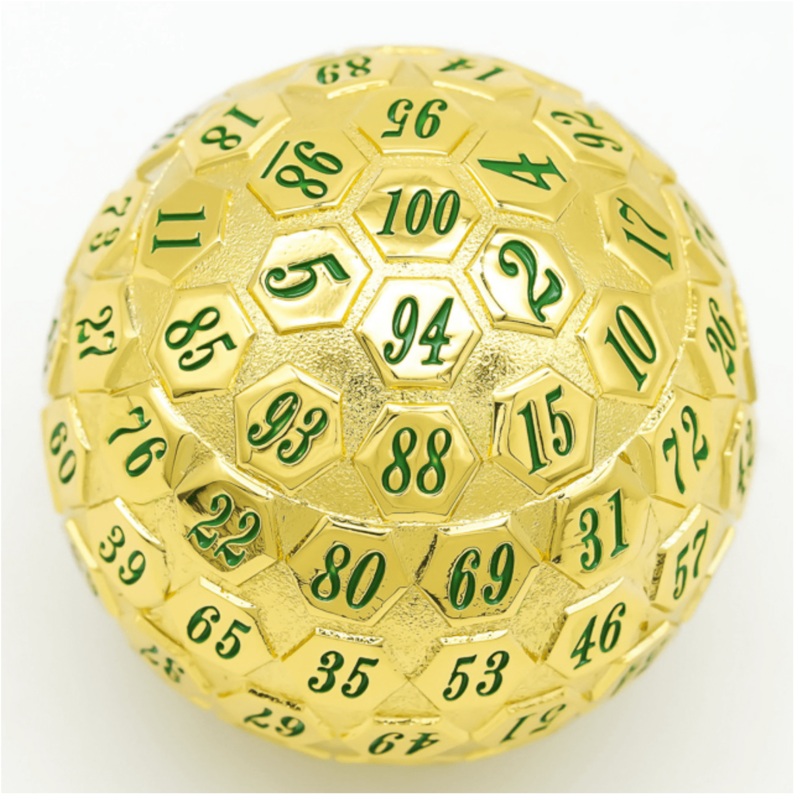 45mm Metal D100 - Gold with Green