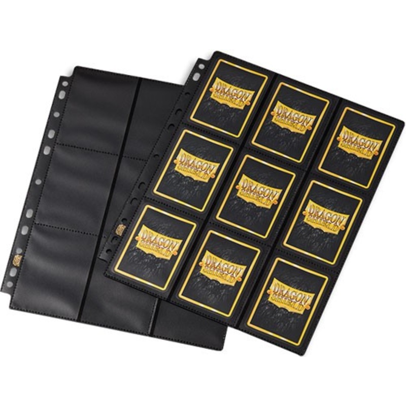 Dragon Shield: 18-Pocket Binder Pages Clear (50) Sideloader Non Glare