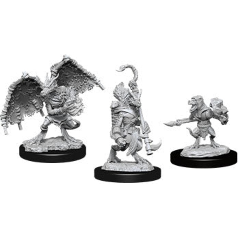 Dungeons & Dragons: Nolzur's Marvelous Unpainted Miniatures - W12 Kobold Inventor, Dragonshield & Sorcerer