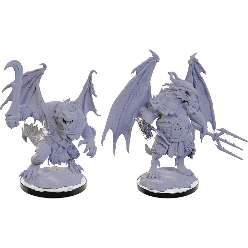 Dungeons & Dragons: Nolzur's Marvelous Unpainted Miniatures - W22 Draconian Mage & Foot Soldier