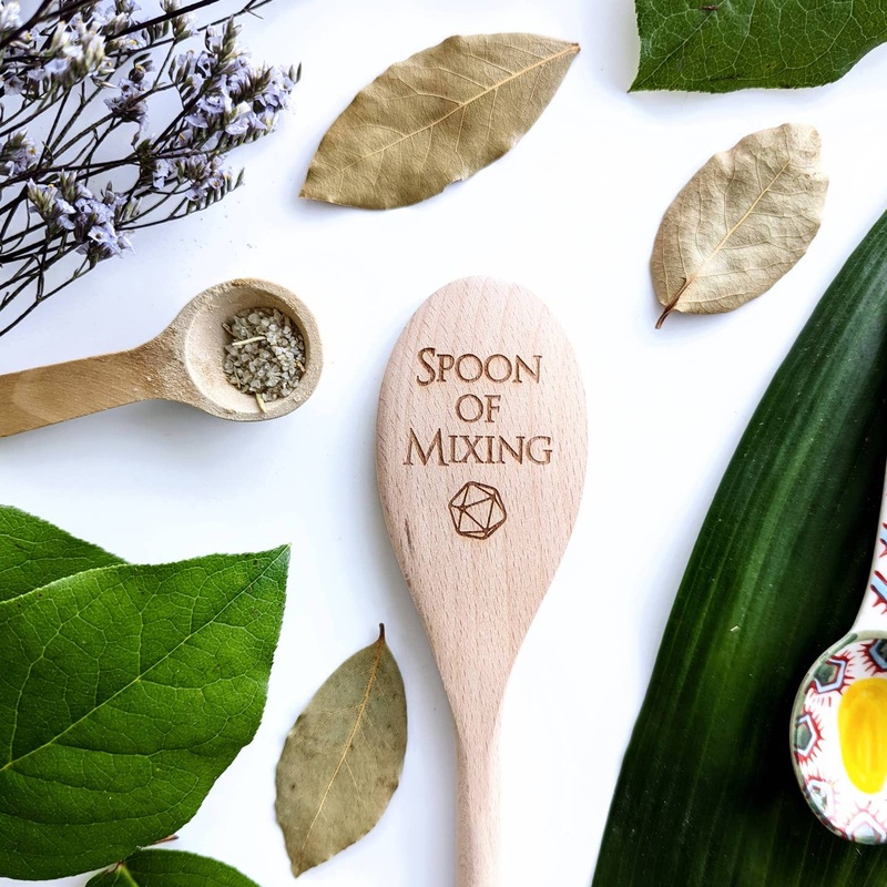 Spoon Of Mixing - Dungeons and Dragons Inspired Wooden Spoon