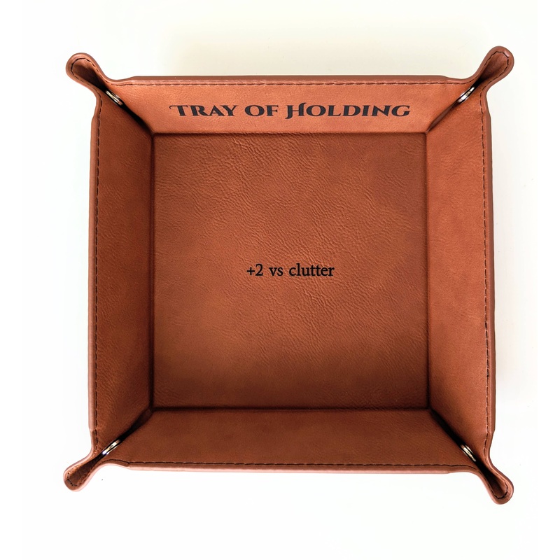 Tray of Holding - Vegan Leather Catchall Rolling Tray