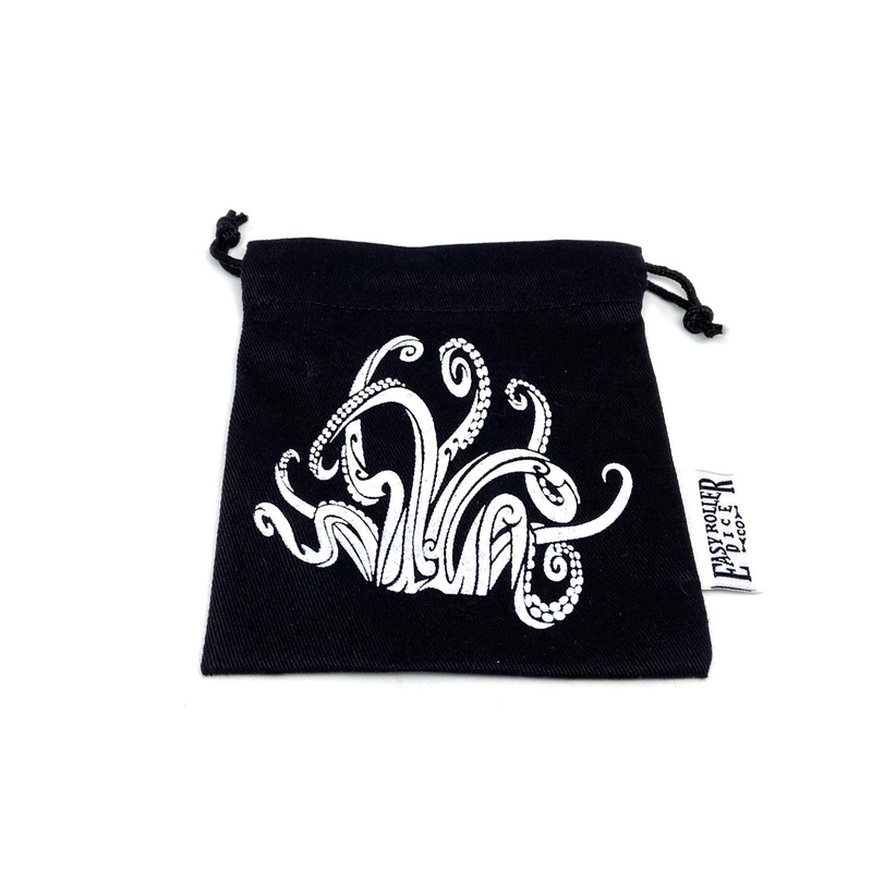 Small Cotton Twill Dice Bag - Tentacles Design