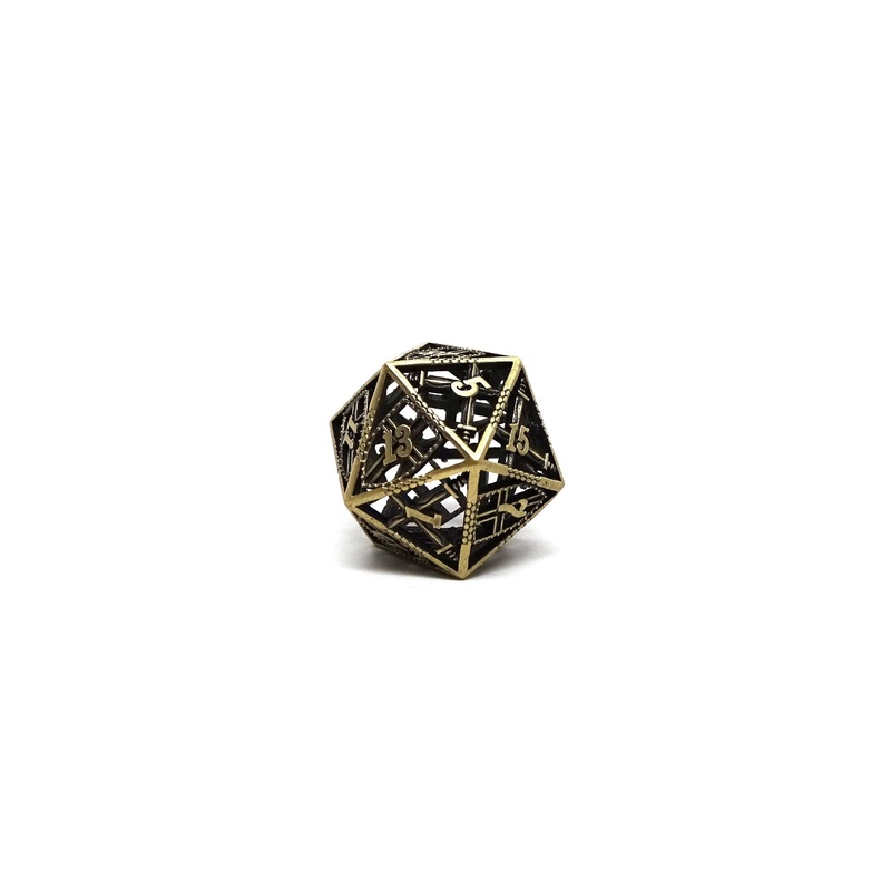 Hollow Dice of Divine Retribution - Legendary Bronze D20