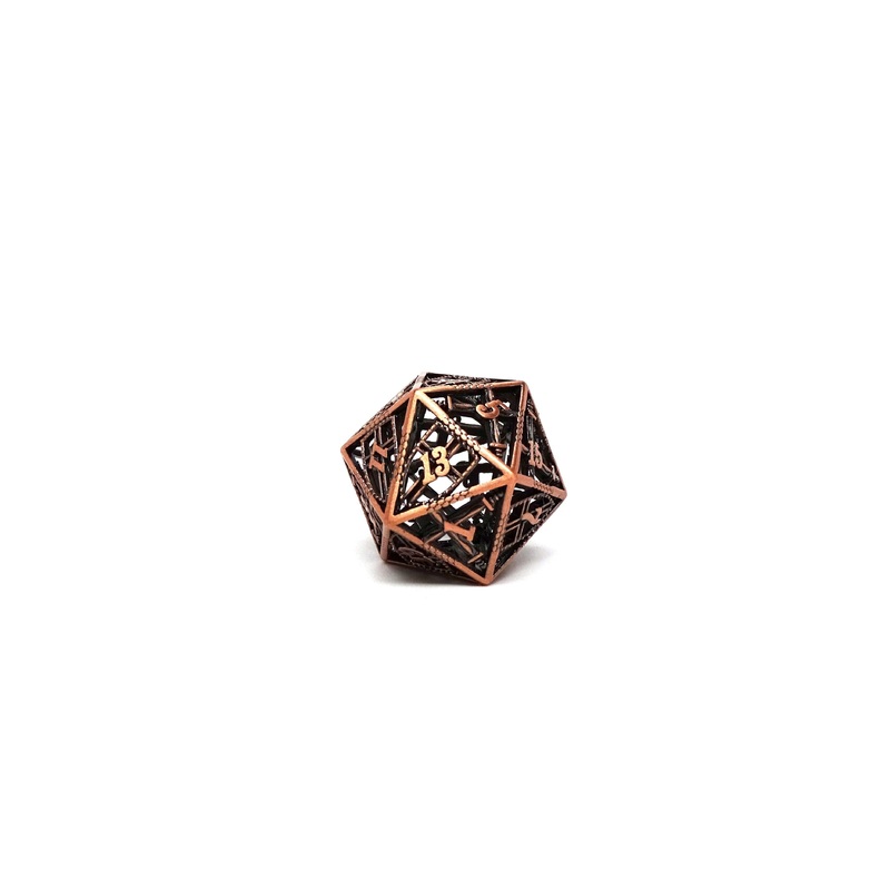 Hollow Dice of Divine Retribution - Legendary Copper D20