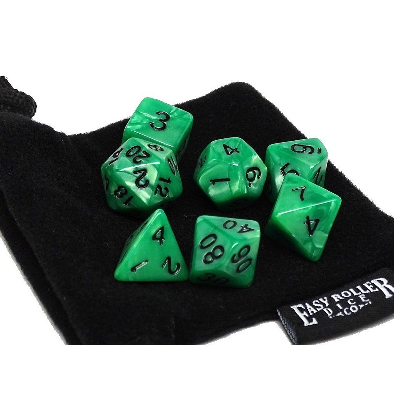 Kelly Green Marble - 7 Piece Set