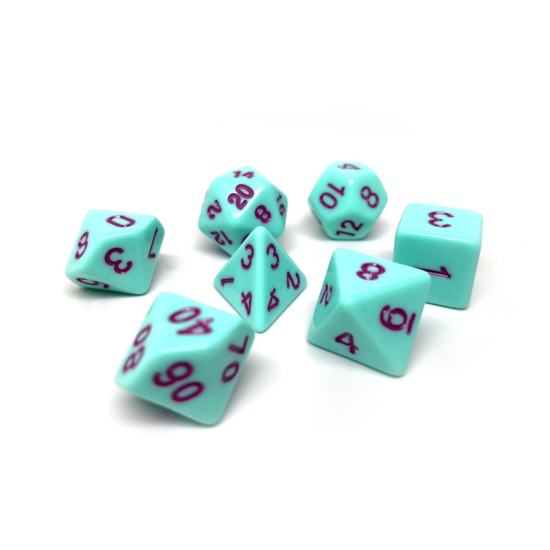 Mint Opaque 7 Piece Set