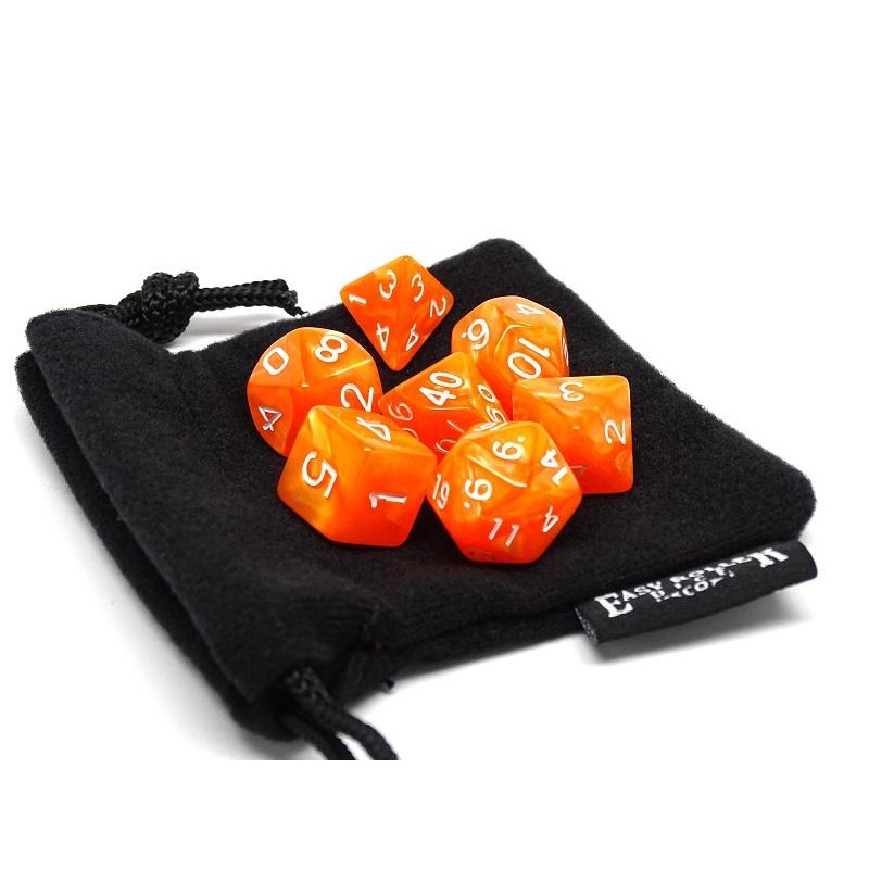 Orange Marble - 7 Piece Set