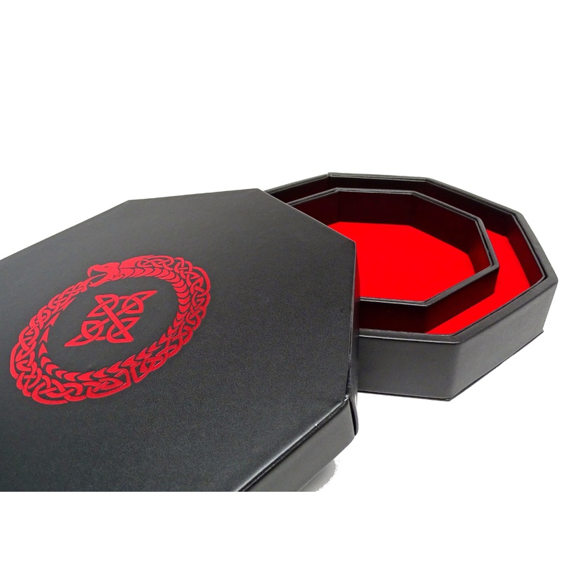 Ouroboros Dice Tray With Dice Staging Area and Lid