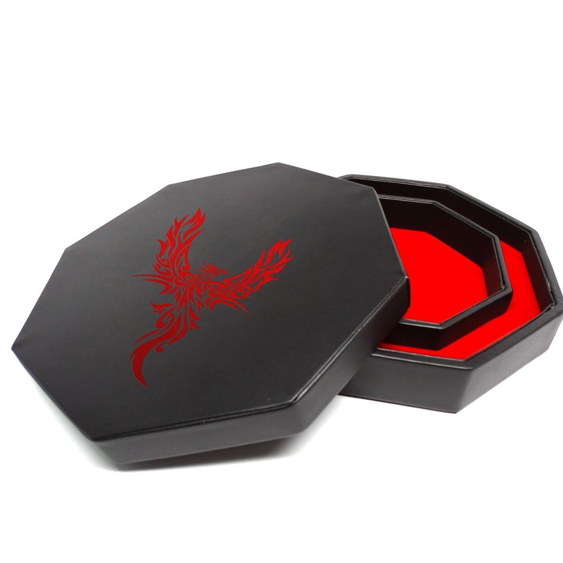 Phoenix Dice Tray With Dice Staging Area and Lid