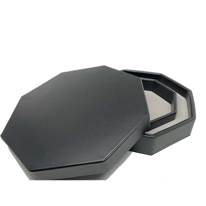 Plain Design Dice Tray With Dice Staging Area and Lid