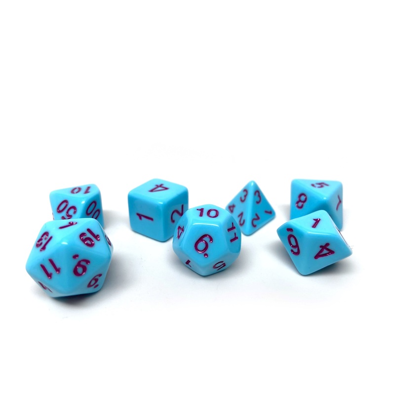 Powder Blue Opaque - 7 Piece Set