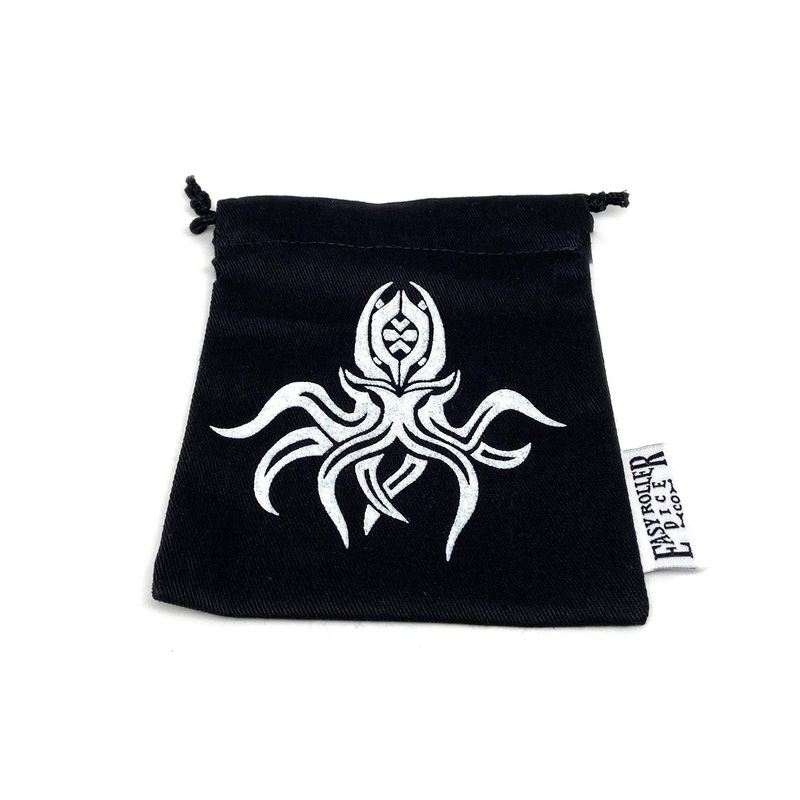 Small Cotton Twill Dice Bag - Cthulhu Design