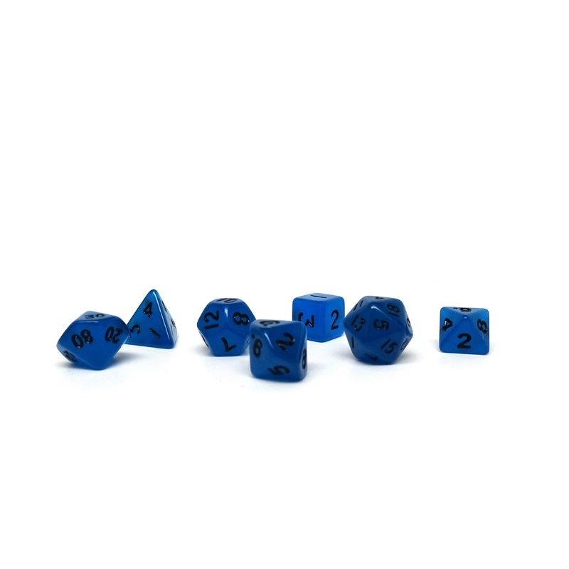 10mm Deep Blue Mini Dice Set
