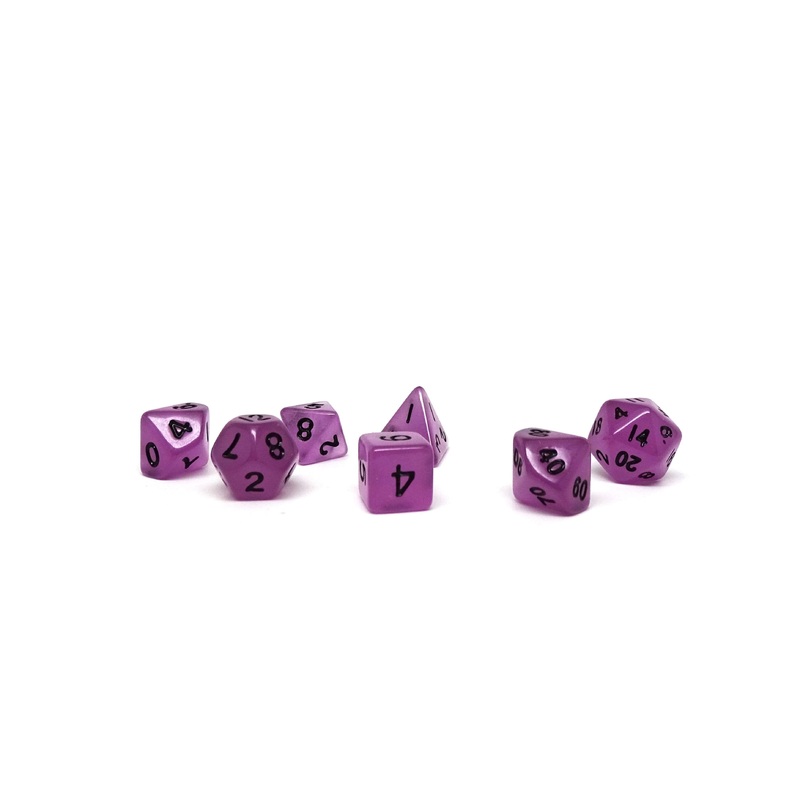 10mm Poison Purple Mini Dice Set