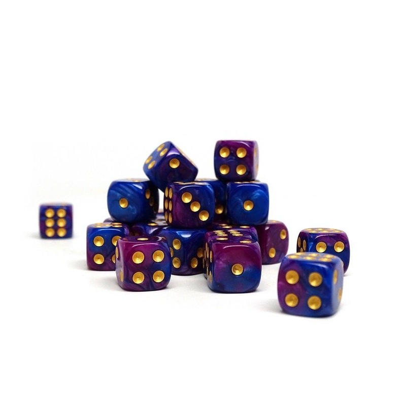 12mm D6 Dice - Purple Dawn - 25 Count Bag