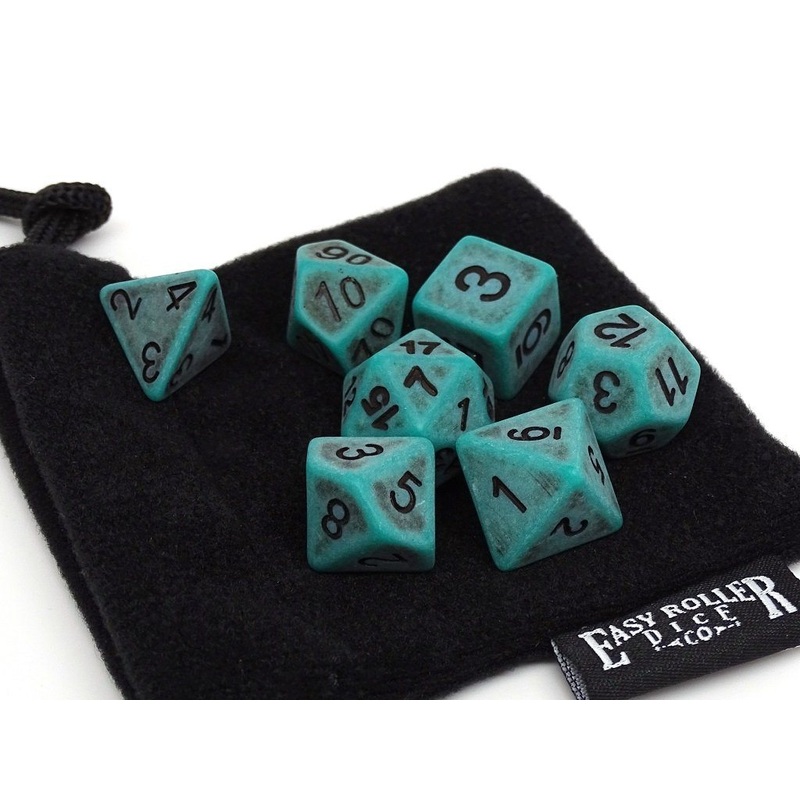 Ancient Moss Dice Collection - 7 Piece Set