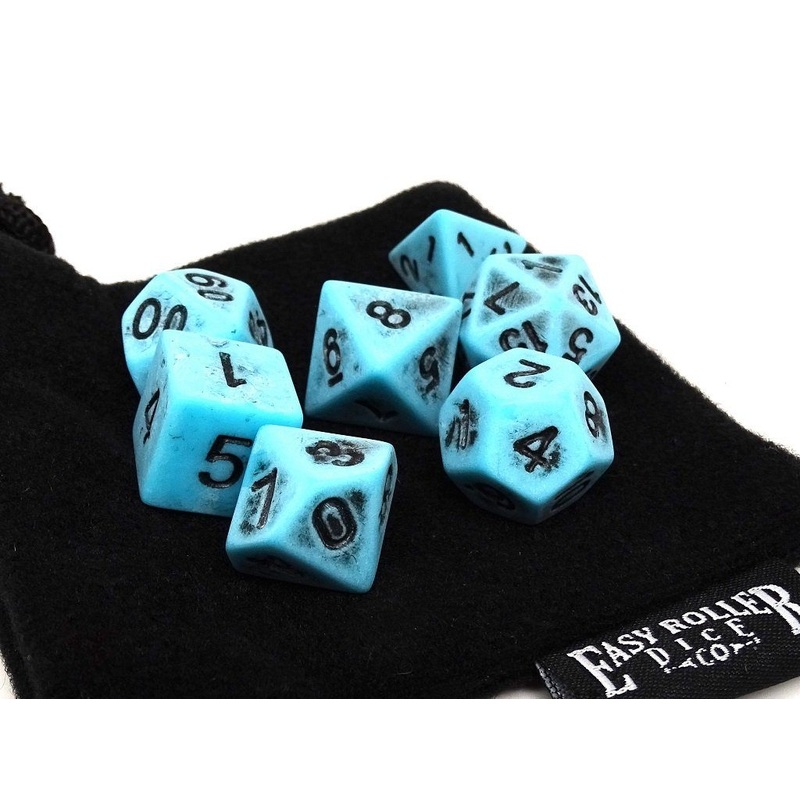 Ancient Topaz Dice Collection - 7 Piece Set