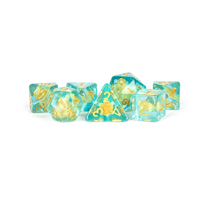 Turtle Dice Resin Polyhedral Dice Set