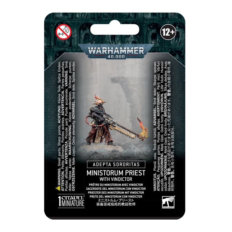 Warhammer 40k Adepta Sororitas: Ministorum Priest with Vindicator