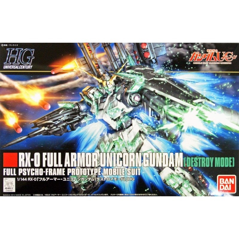 Bandai HGUC 178 Full Armor Unicorn Gundam (Destroy Mode)