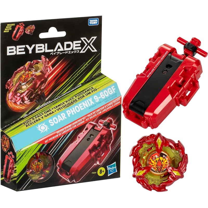Beyblade X Deluxe String Launcher with Soar Phoenix 9-60GF