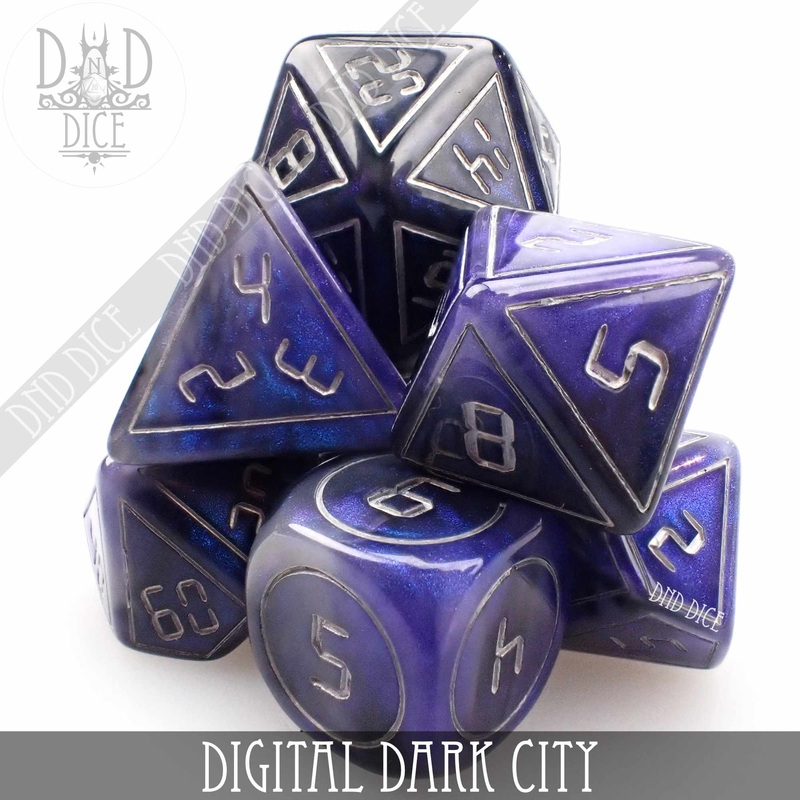 Digital Dark City Dice Set