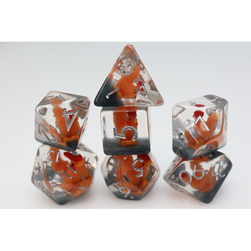 Crowing Rooster RPG Dice Set