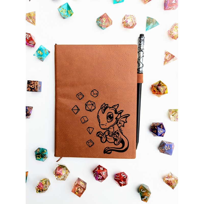 Adoragon -  Vegan Leather Mini Dot Journal
