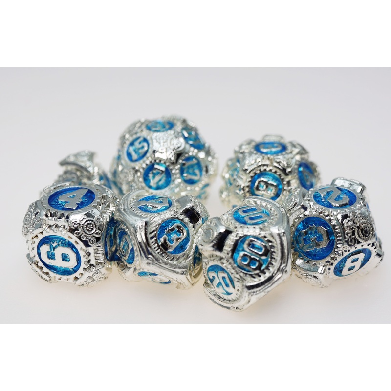 Airship Gears: Antarctic Expedition - Metal RPG Dice Set