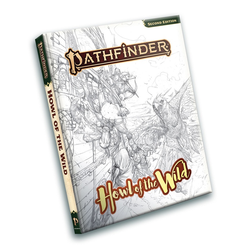 Pathfinder 2E: Howl of the Wild Sketch Cover (Hardcover)