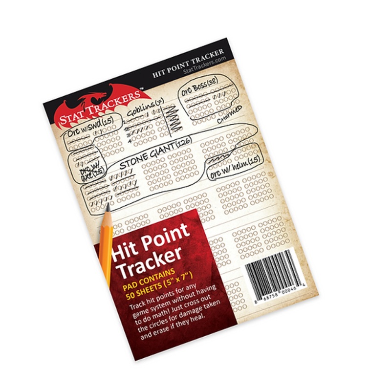 Stat Trackers - Hit Point Tracker Pads for Any RPG System