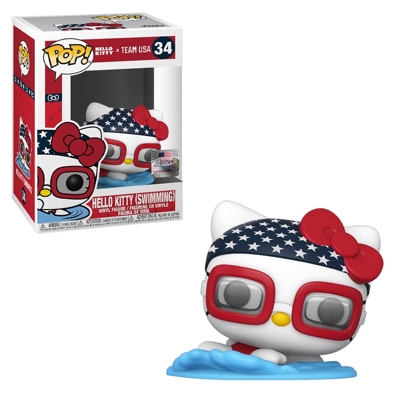 Funko POP! Hello Kitty Sports x Team USA - Swimming Hello Kitty Vinyl Figure #34
