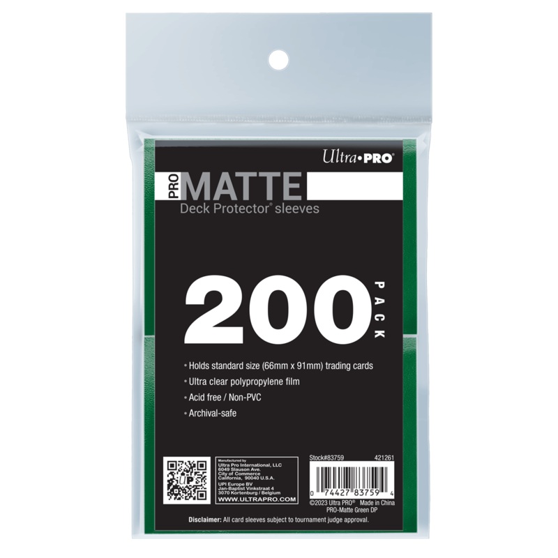 PRO-Matte Standard Deck Protector Sleeves Bundle (200ct)