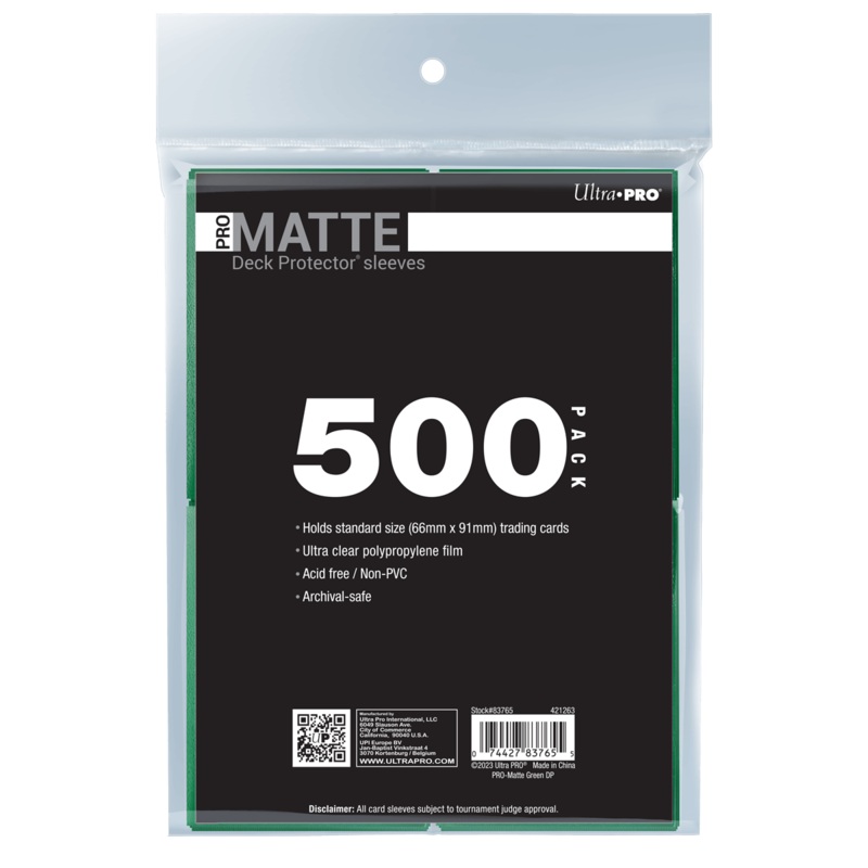 PRO-Matte Standard Deck Protector Sleeves Bundle (500ct)