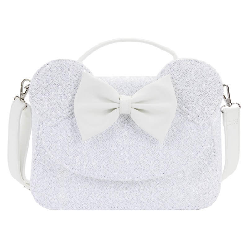 Loungefly: Disney - Minnie Sequin Wedding Cross Body Bag