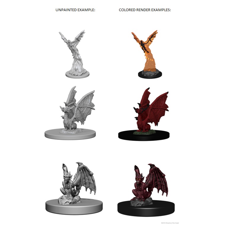 Dungeons & Dragons: Nulzur's Marvelous Miniatures Unpainted Minis - W01 Familiars