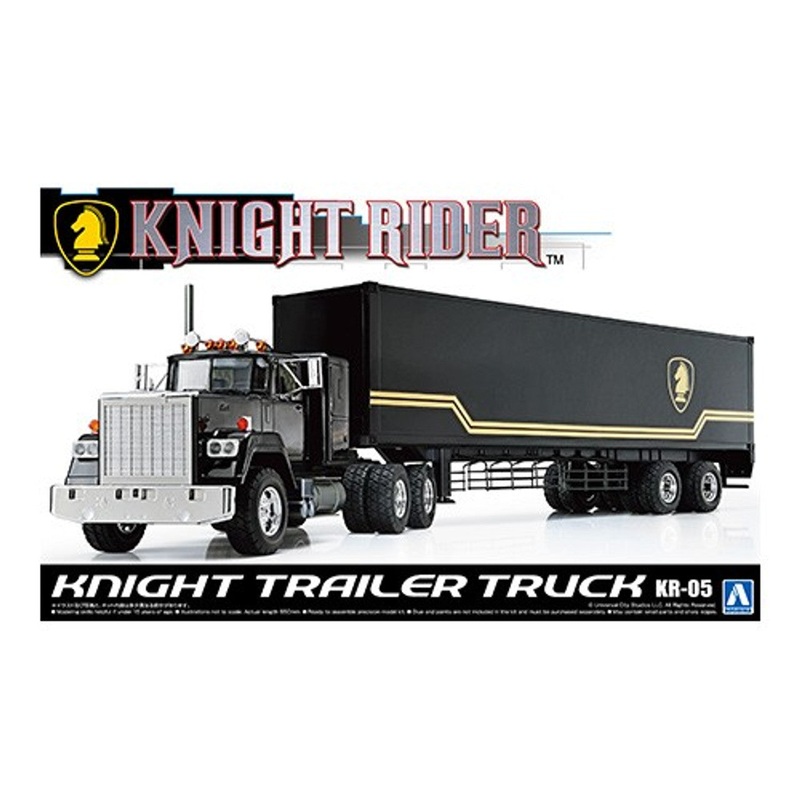 Aoshima: 1/28 KNIGHT TRAILER TRUCK Scale Model Kit #KR-05