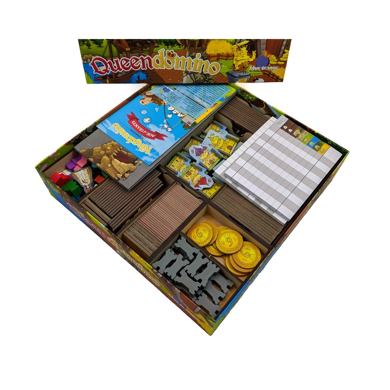 Queendomino Board Game Organizer Insert