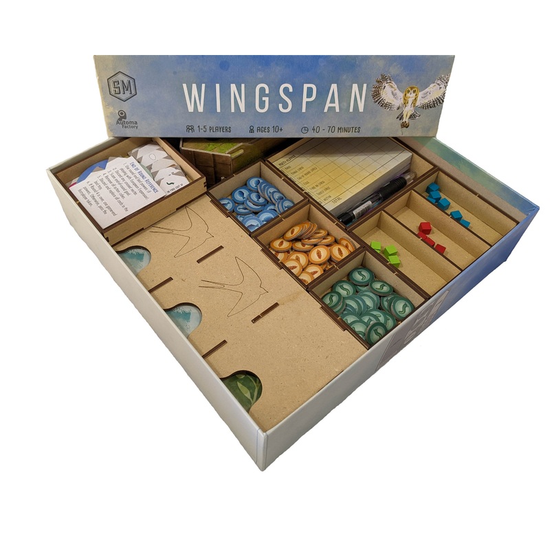 Wingspan Board Game Organizer Insert