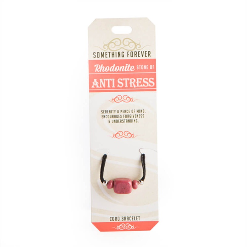 Bracelet de cordon de rhodonite Wishstone
