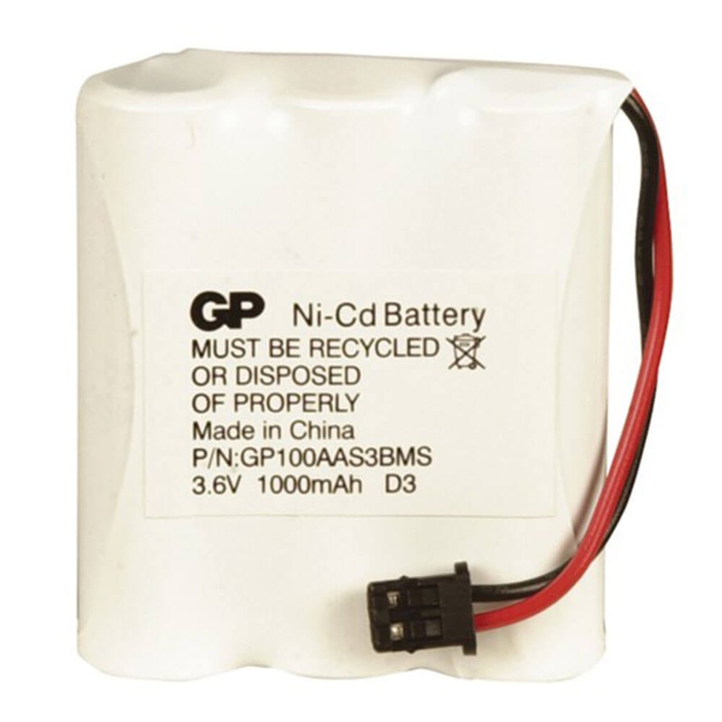 Rech Ni-CD Btry pour les tlphones sans fil Panasonic (3,6 V 1000mAh)