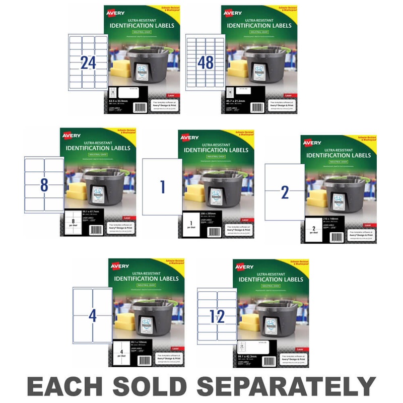 tiquette laser Avery Ultra Rsistant 10pk